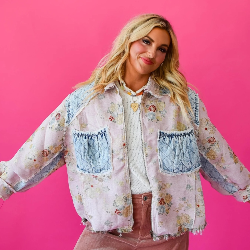 POL Vintage Floral Quilted Bomber - NWT - Picture 3 of 7